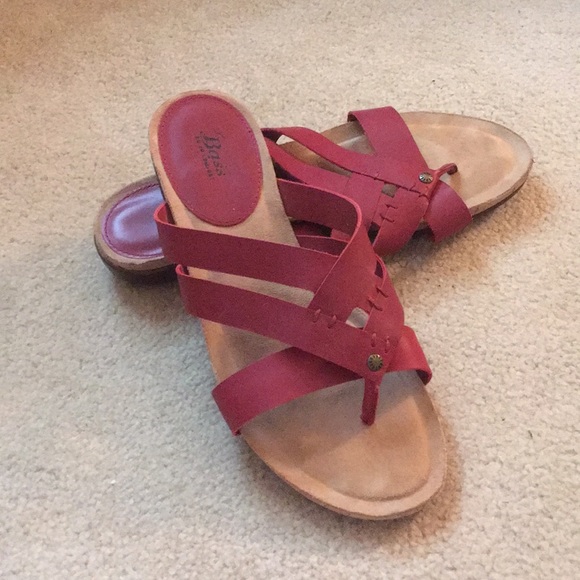 Bass Shoes - Red sandles from BASS